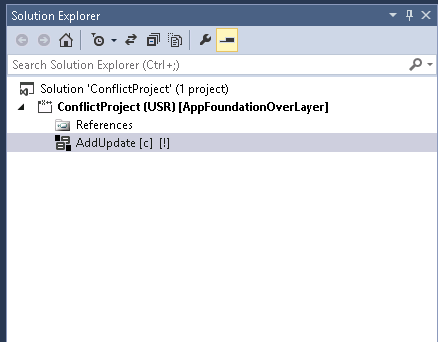 AddUpdate MetaHotfix ダイアログのスクリーンショット。