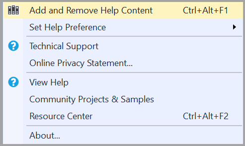 HelpViewer コンテンツの追加と削除