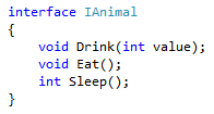 結果のインターフェイス - C# のスクリーンショット。