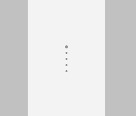 5 つの垂直ドットとナビゲーションボタンが、ポインターの動きと現在のページにより視認性が変化するPipsPager。