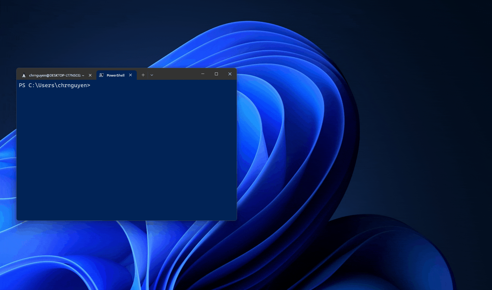 Windows ターミナル タブの分離