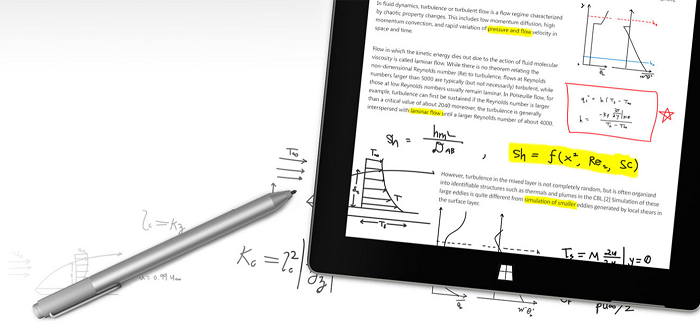 Surface Pen のヒーローイメージ。