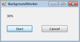 BackgroundWorker simple example BackgroundWorker simple example