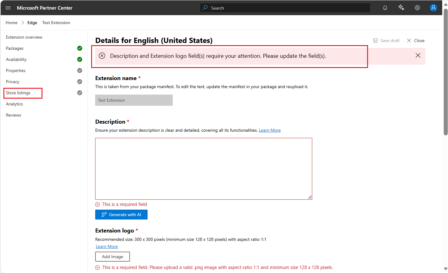 Edit details from listing page enter desc