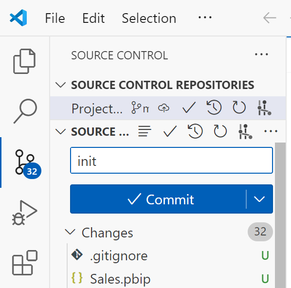 Bilde som viser en utføring i VS Code.