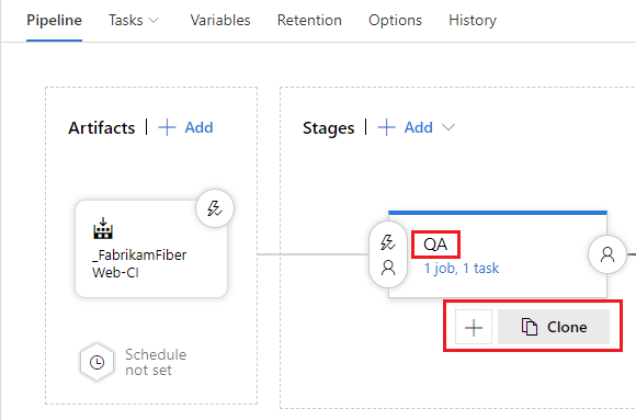 Clonar o ambiente de release na QA