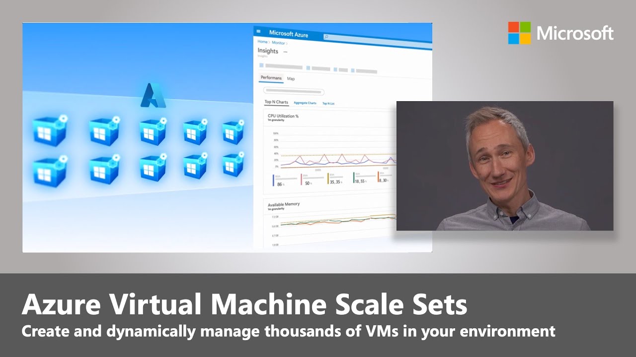 Vídeo do YouTube sobre Virtual Machine Scale Sets.