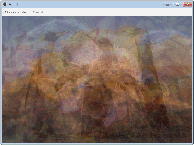 O aplicativo do Windows Forms