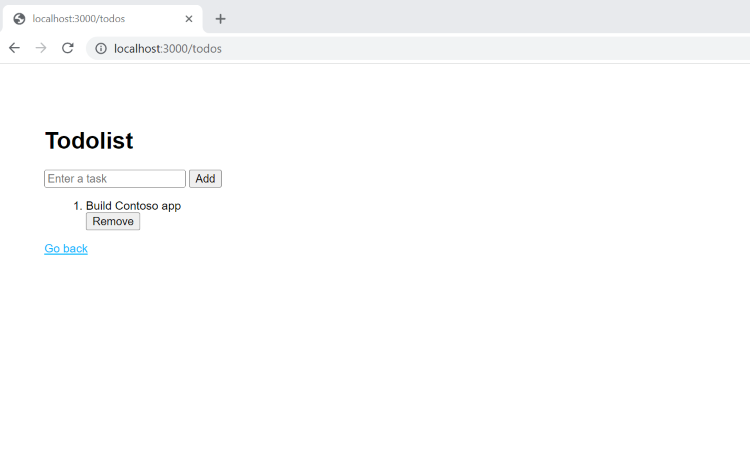 Captura de tela da lista de tarefas pendentes da&nbsp;API de processamento.
