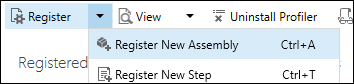 registrar o comando assembly.