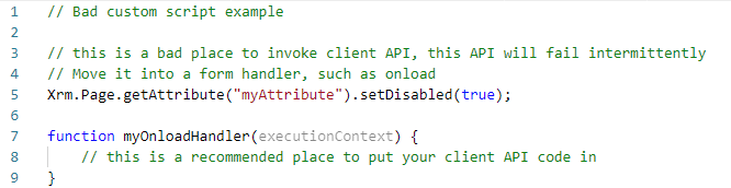 Método de API do Cliente sem suporte