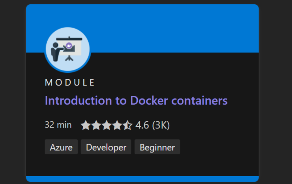 Microsoft Learn Docker