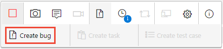 Captura de tela mostra a criação de um bug a partir das informações capturadas.
