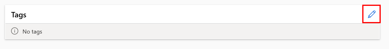 Captura de tela que mostra a seleção de adicionar tags a um ativo de dados na interface do usuário do Studio.