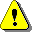 Ícone importante ou ponto de exclamação, consistindo num triângulo amarelo com um ponto de exclamação preto.