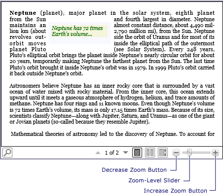 FlowDocumentReader zoom