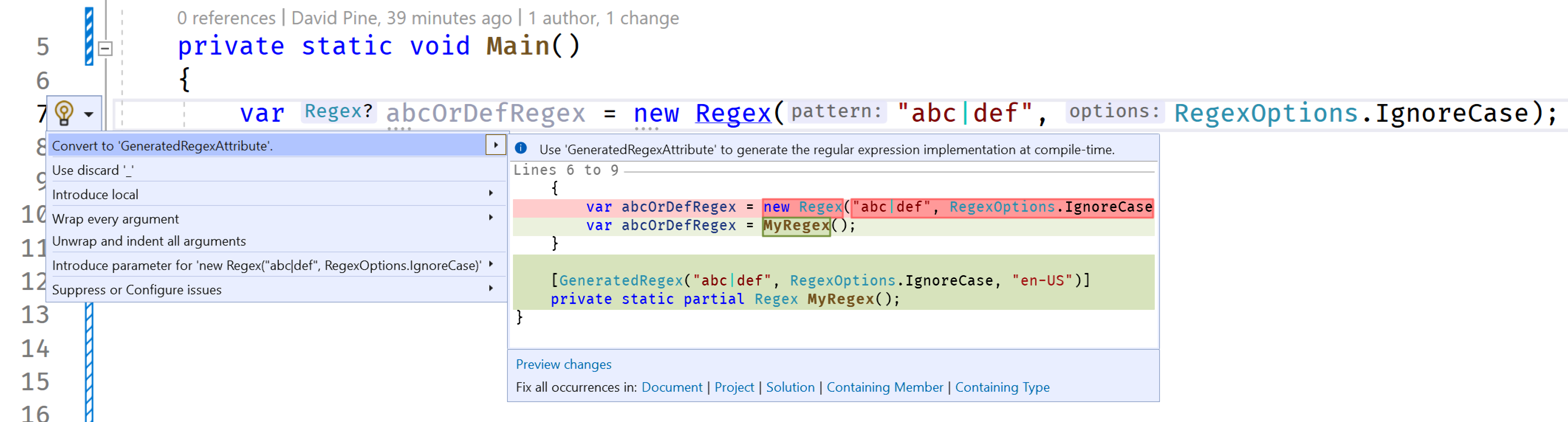 Analisador e fixador RegexGenerator