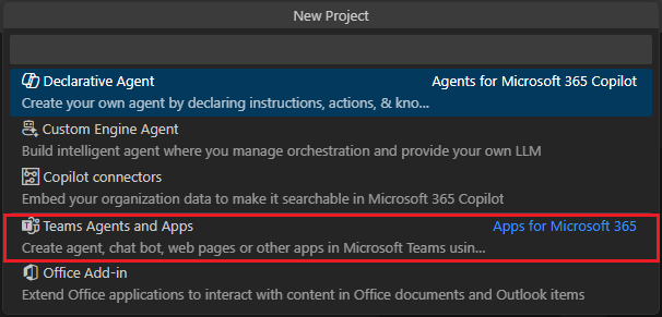 Captura de ecrã a mostrar os modelos de aplicação toolkit de agentes.