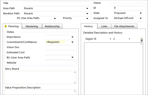 ALM_WIT_Custom_Form Custom work item form