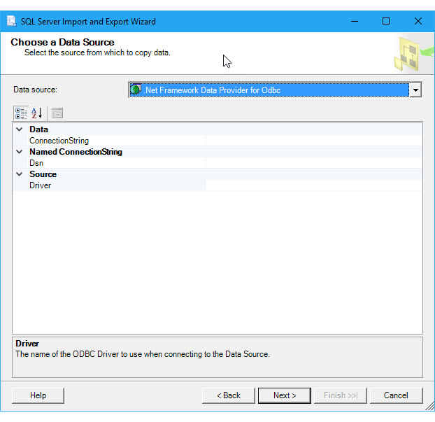 Liga-te ao SQL com ODBC antes