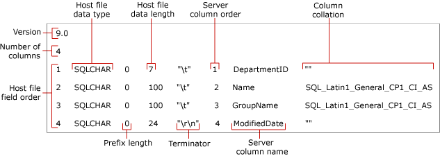 Identifica os campos de um arquivo de formato não-xml.