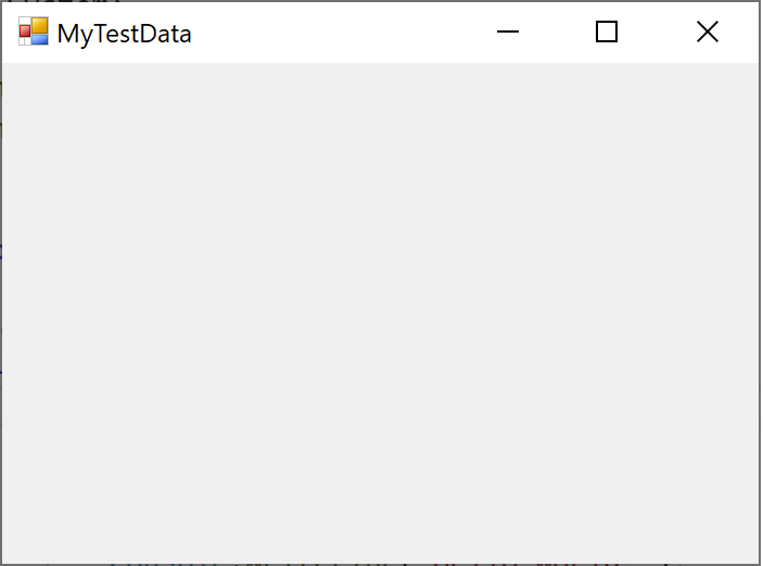 Visualizador mostrando um Windows Form