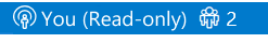 Captura de ecrã que mostra o Visual Studio Code no estado associado e só de leitura.