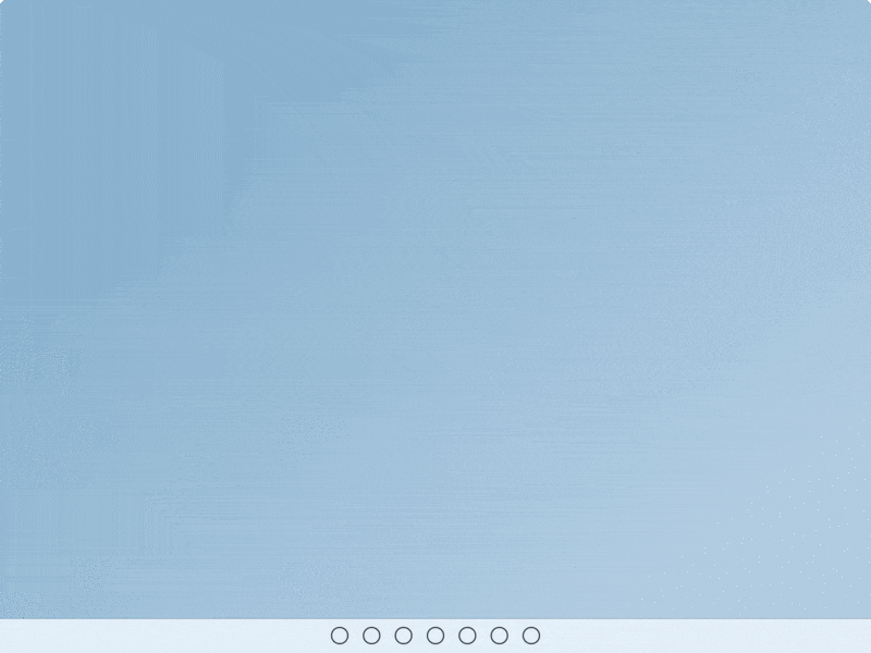 GIF animado de um objeto que não cola ao dedo do utilizador ao deslizar para cima.